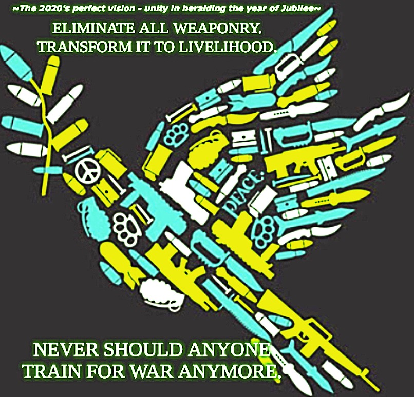 Eliminate All Weaponry & Never Should Anyone Train for War Anymore
