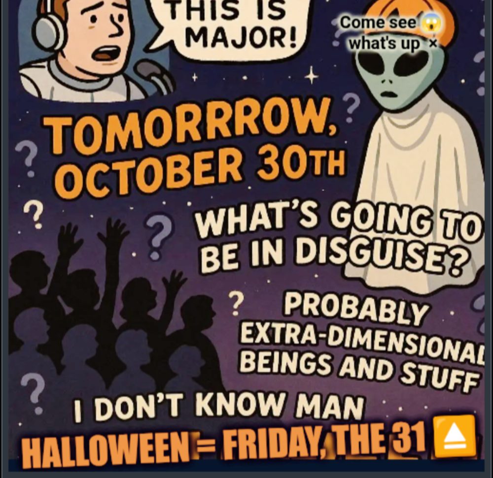 Halloween Friday night aliens 2025
